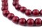 The Bead Chest Natural 12mm Wooden Beads in Red for Jewelry Making – Round Loose Wood Spacer Beads I Approximately 35 Beads